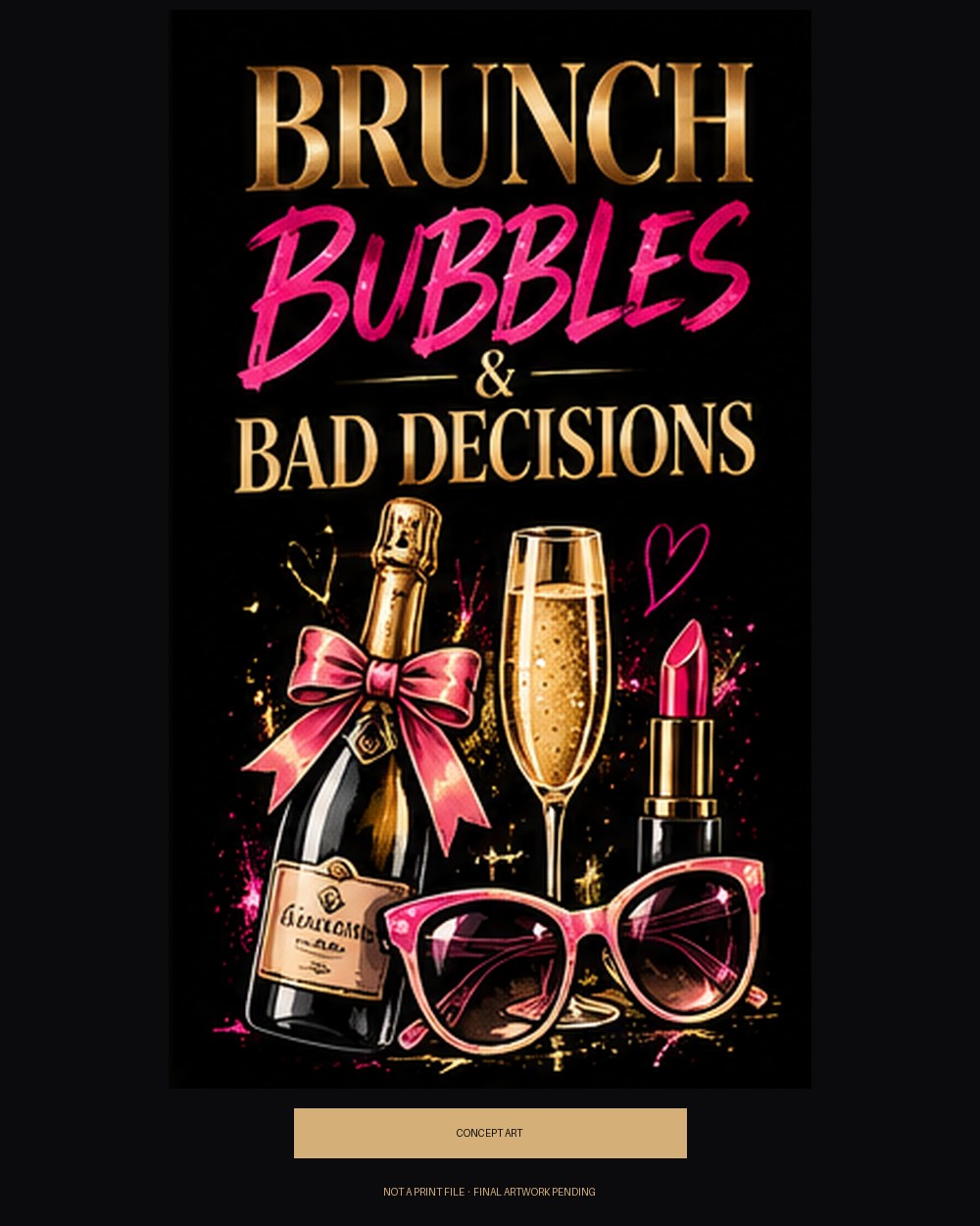 Brunch, Bubbles & Bad Decisions — concept art