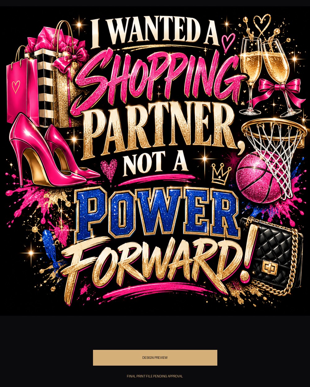 I Wanted a Shopping Partner, Not a Power Forward — design preview