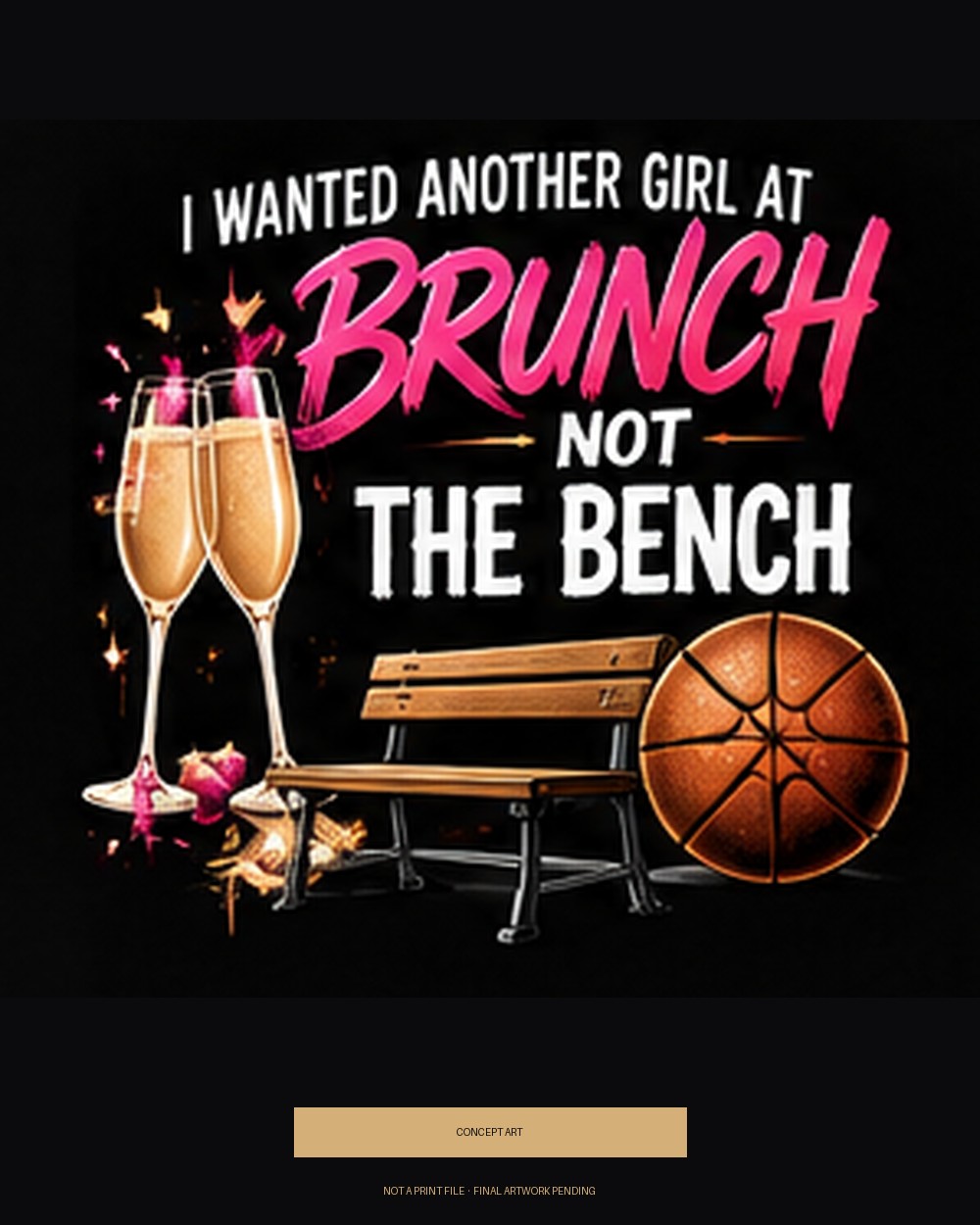 I Wanted Another Girl at Brunch, Not the Bench — concept art