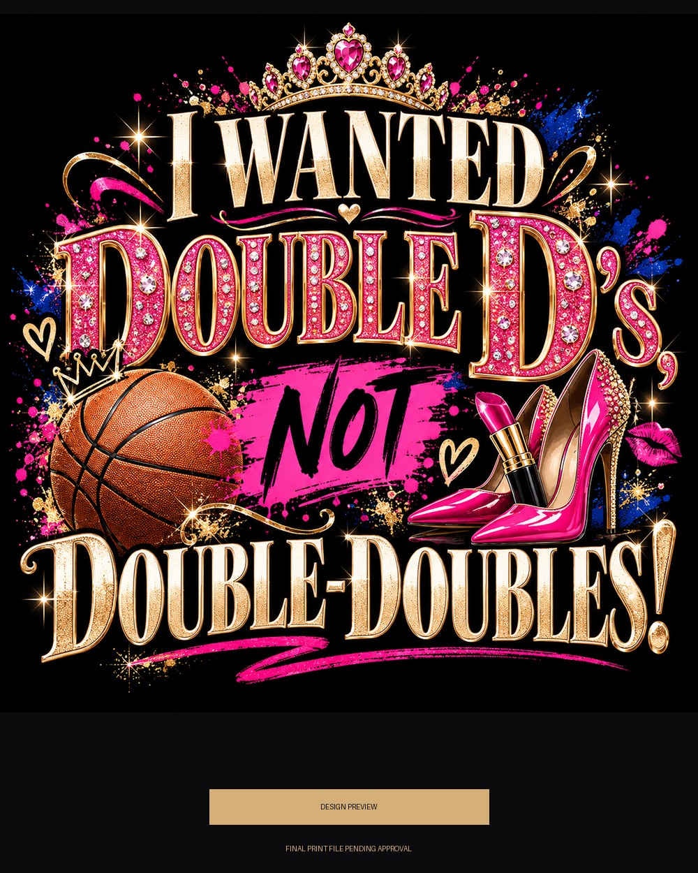 I Wanted Double D's, Not Double-Doubles — design preview