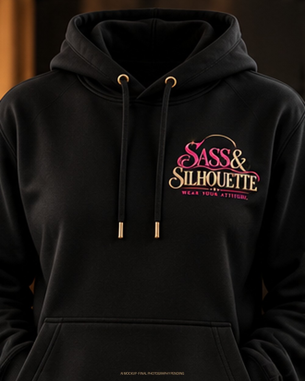 Sass & Silhouette signature logo — Black