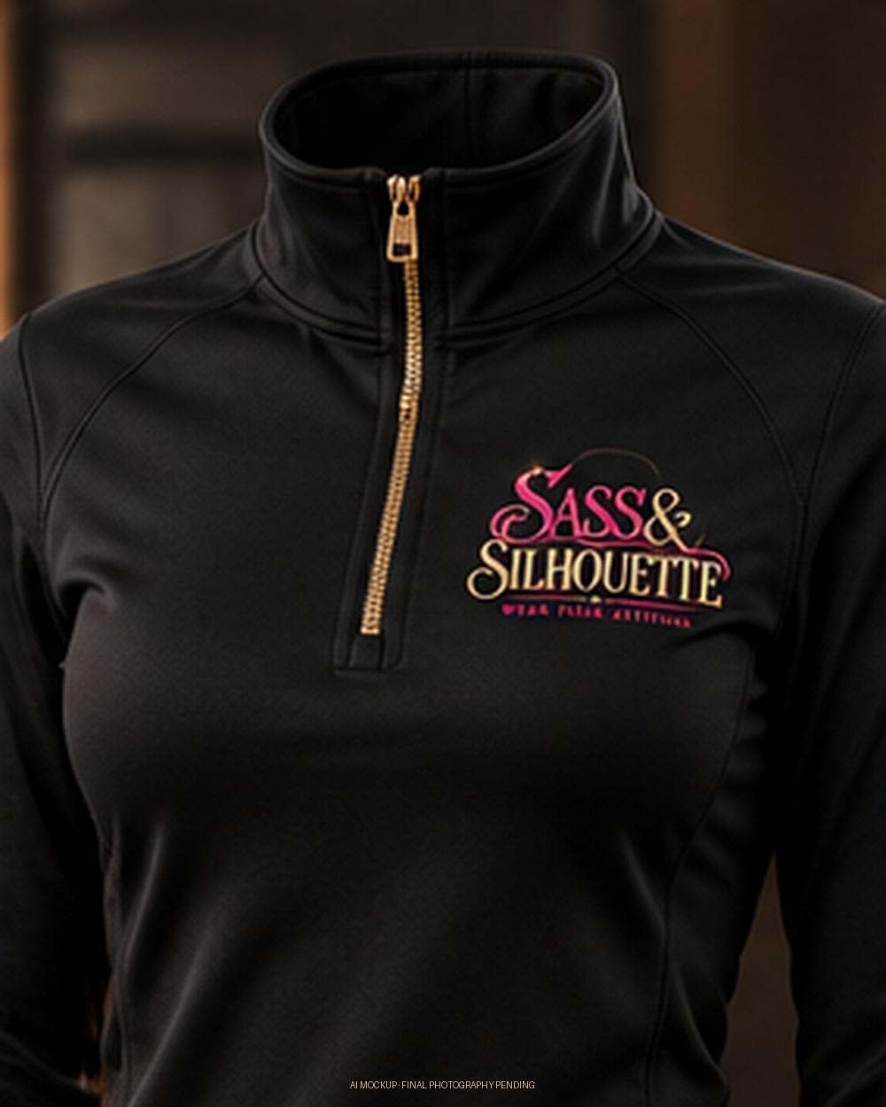 Sass & Silhouette signature logo — Black