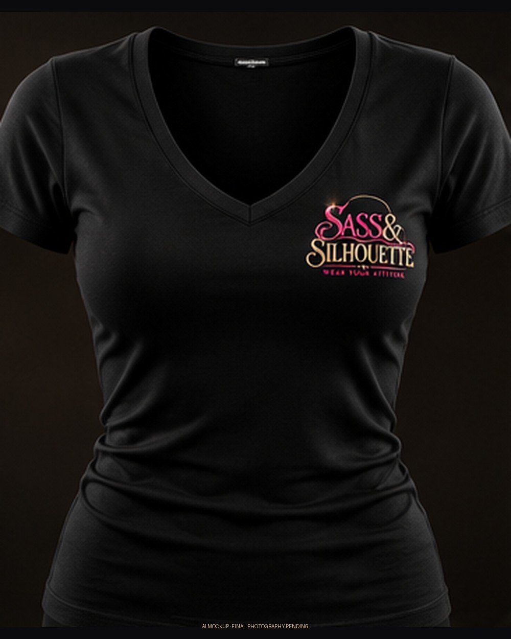Sass & Silhouette signature logo — Black